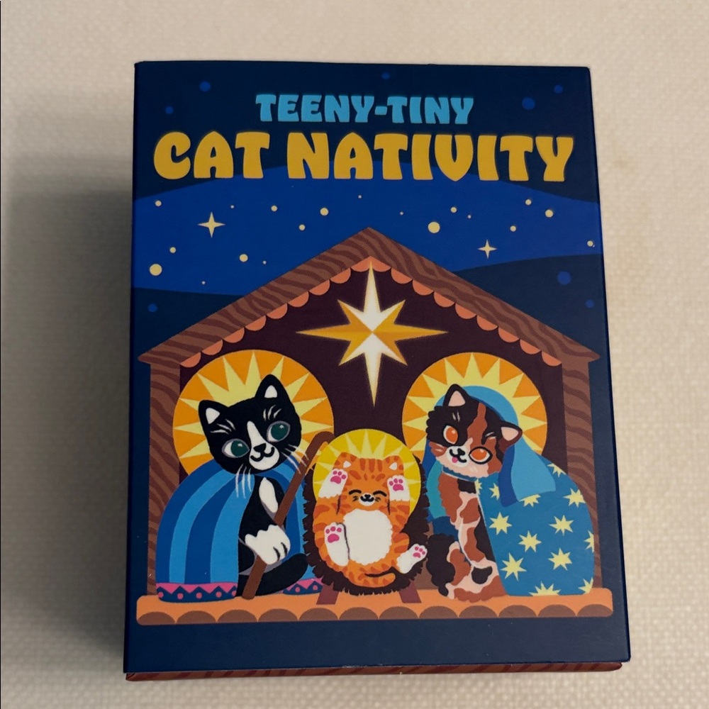 Teeny-Tiny Cat Nativity Set
